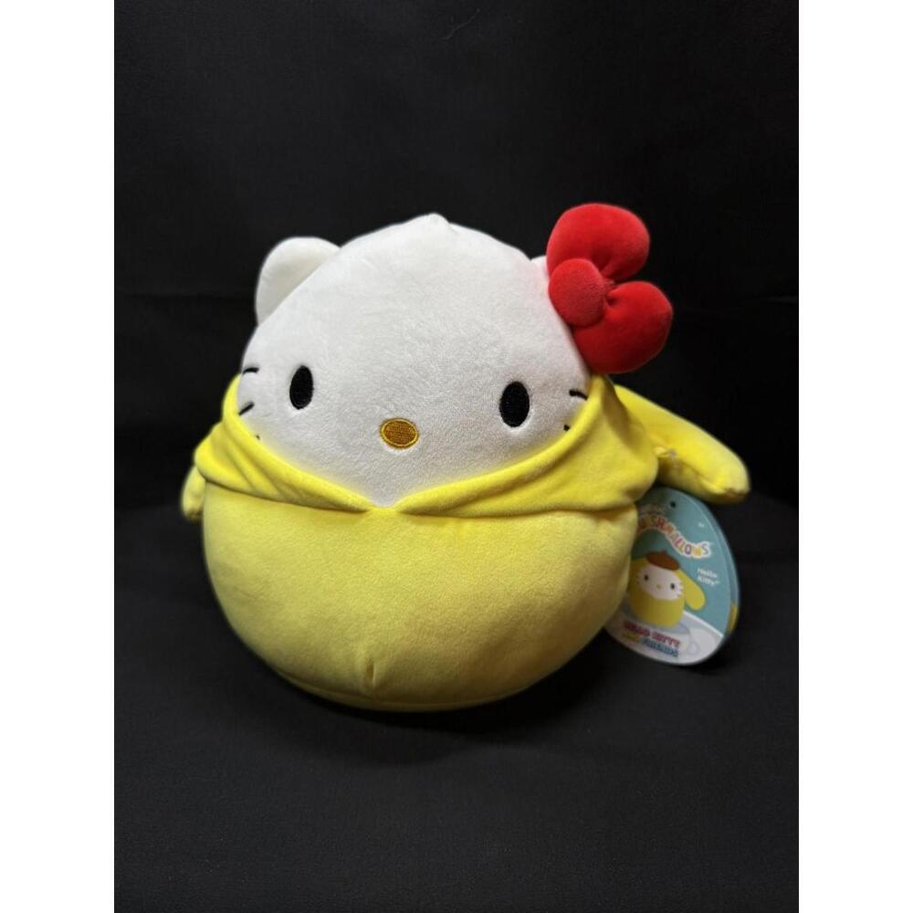 Squishmallows Hello Kitty Pompompurin Costume‎ Plush 8" 2024 Sanrio Yellow NWT